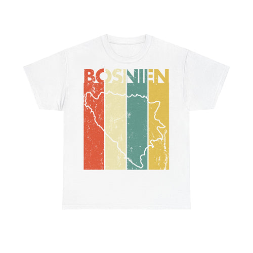 Bosnia escudo bandera orgullo patria aficionado al fútbol idea de regalo - Camiseta unisex