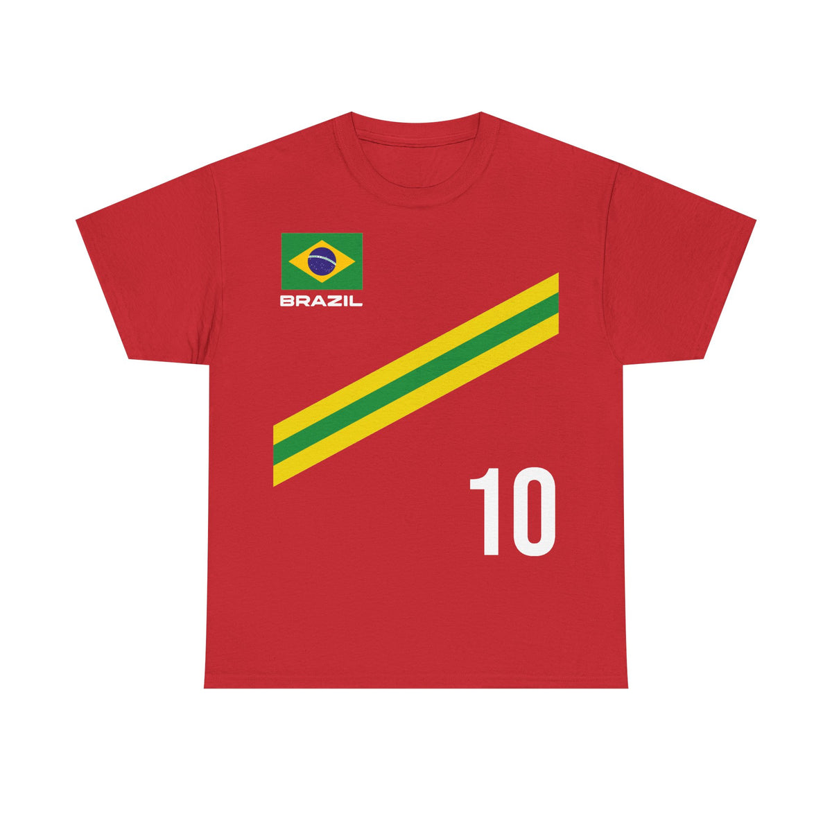 Brazil Brasilien Wappen Flagge Sport Fan Fußball Geschenkidee - Unisex T-Shirt