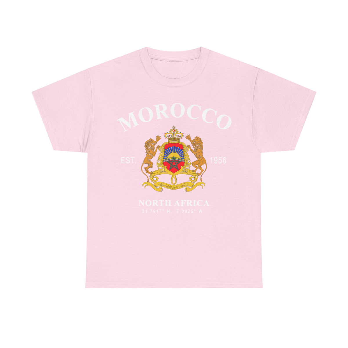 Marokko Maroc North Africa Edel Wappen Löwe Geschenkidee - Unisex T-Shirt