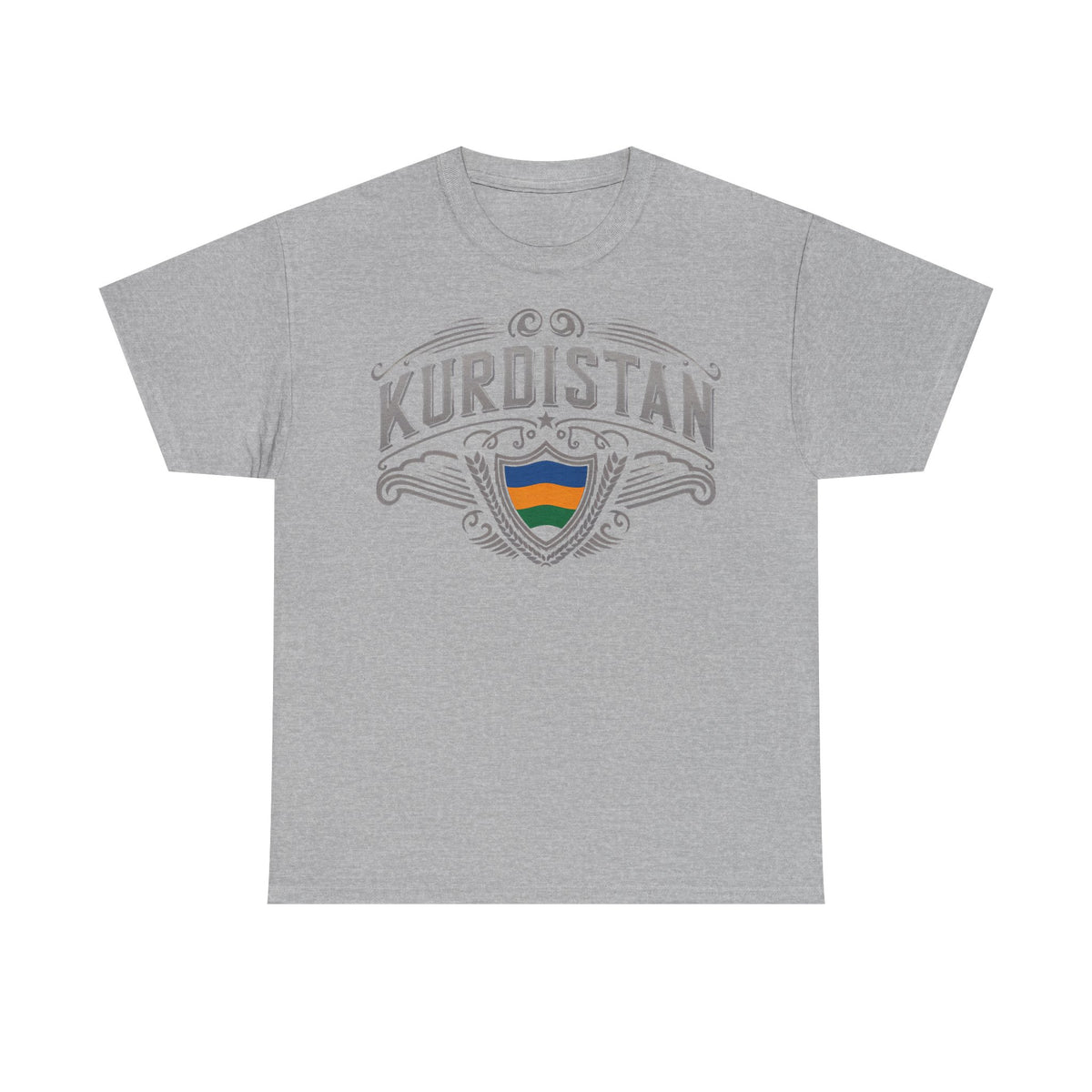 Camiseta unisex con escudo, bandera y regalo para los aficionados del Kurdistán: Azadi, patria