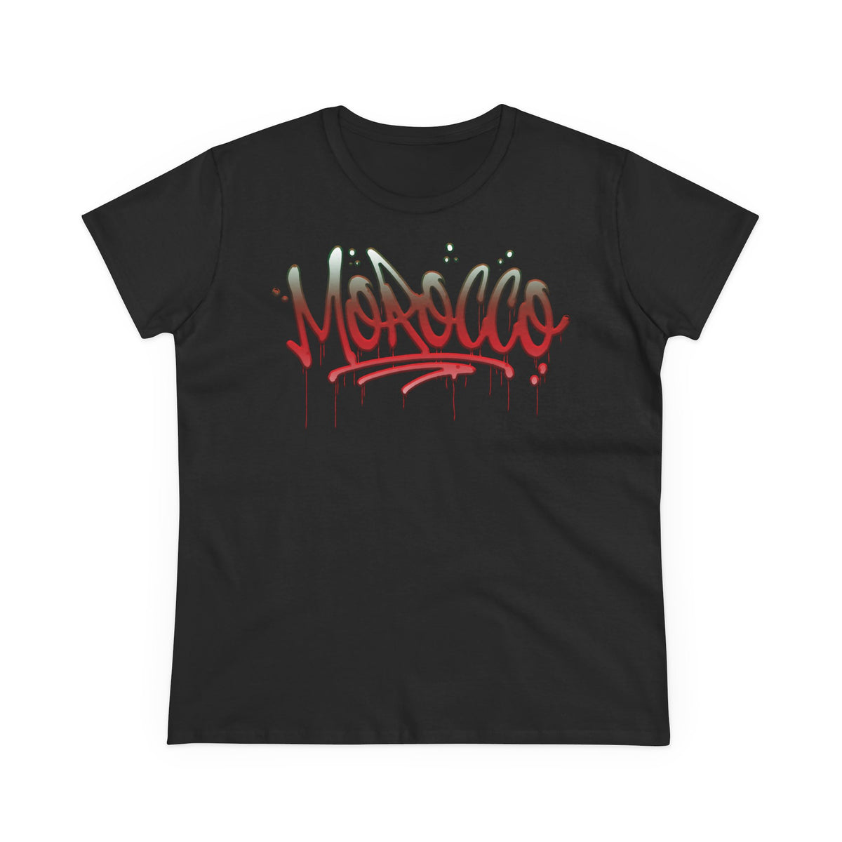 Escudo de Marruecos, bandera de Marruecos, orgullo, aficionada al fútbol y al deporte, idea de regalo - Camiseta para mujer