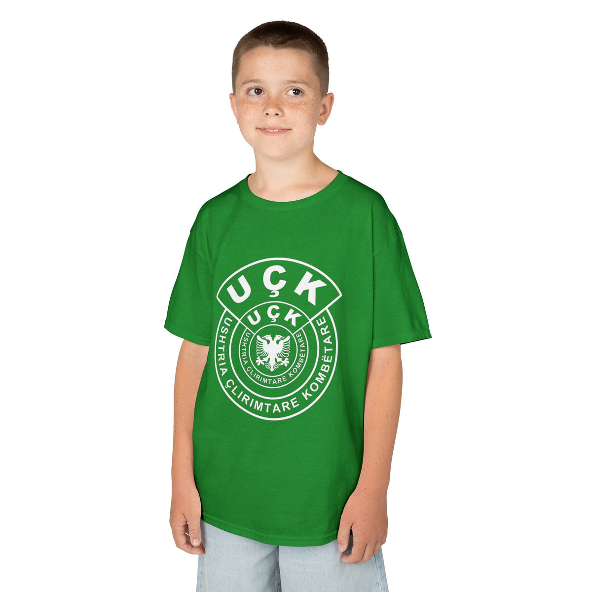 Albania Kosovo Flagge Doppeladler Geschenkidee Historie - Unisex Kinder & Jugendliche T-Shirt