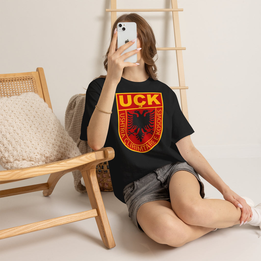 Albania Wappen Shqiptar Flagge Adler Fußball Fan Sport Unisex T Shirt
