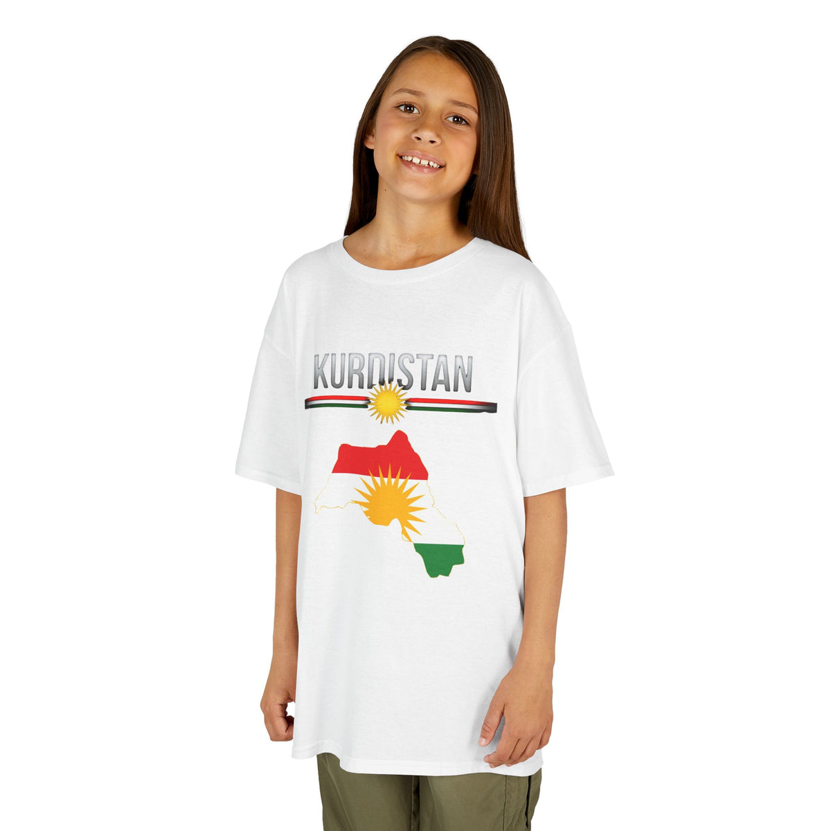 Kurdistan Pride Stolz Heimat Flagge Sonne - Unisex Kinder & Jugendliche T-Shirt