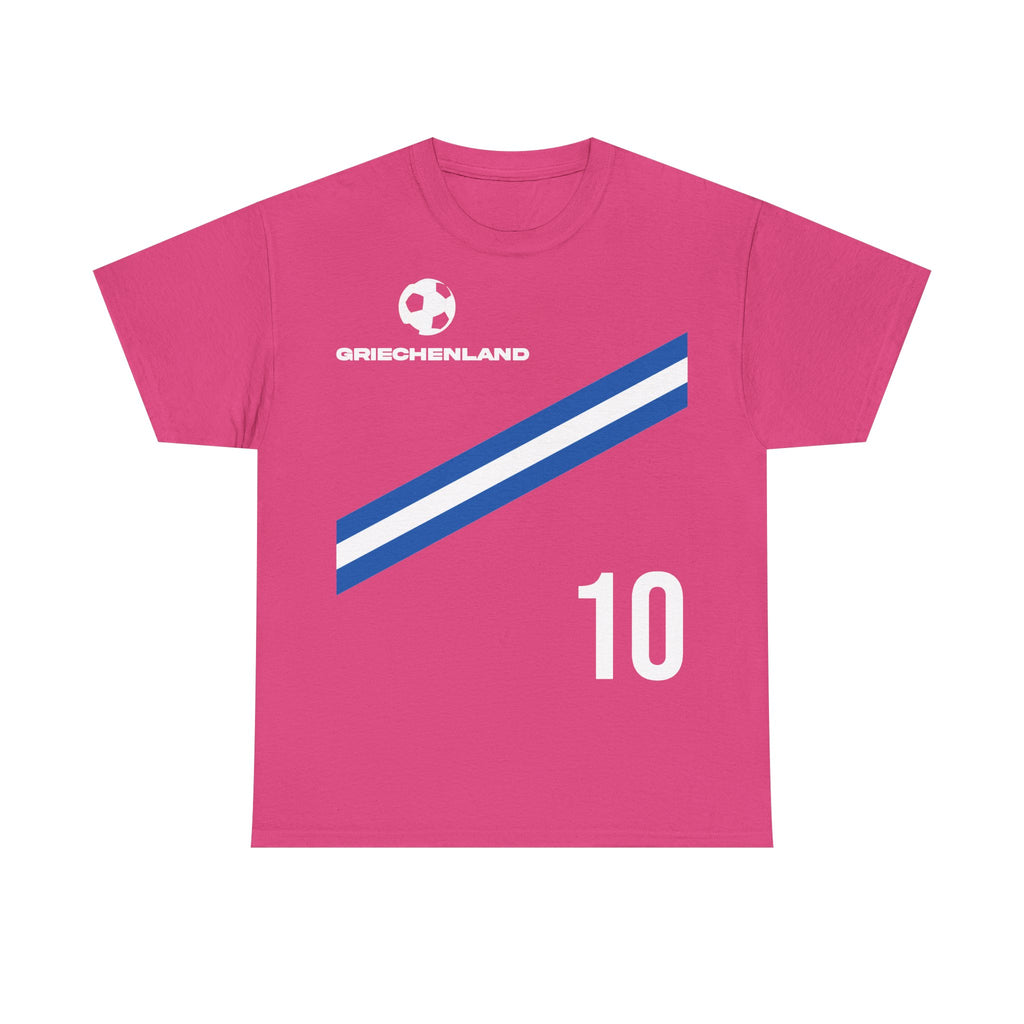 Greece Griechenland Flagge Wappen Heimat Fußball Sport Fan Geschenkidee - Unisex T-Shirt