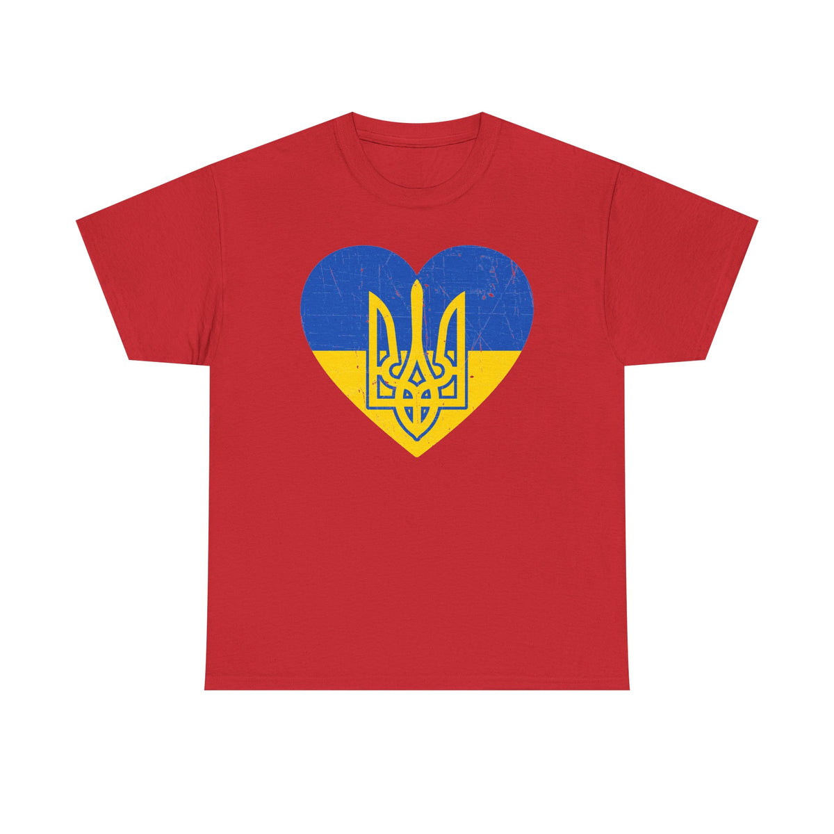Bandera de Ucrania escudo idea de regalo afición al deporte moda vintage - Camiseta unisex