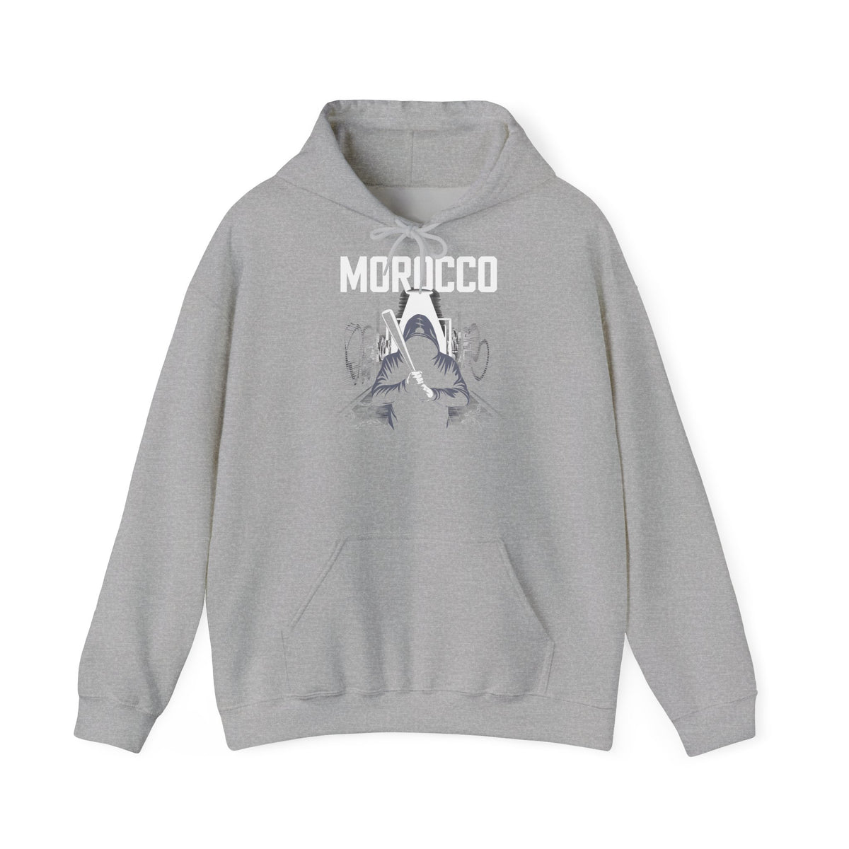 Stemma hooligan del Marocco, bandiera del Marocco, tifoso di calcio, sport, idea regalo - Felpa con cappuccio unisex