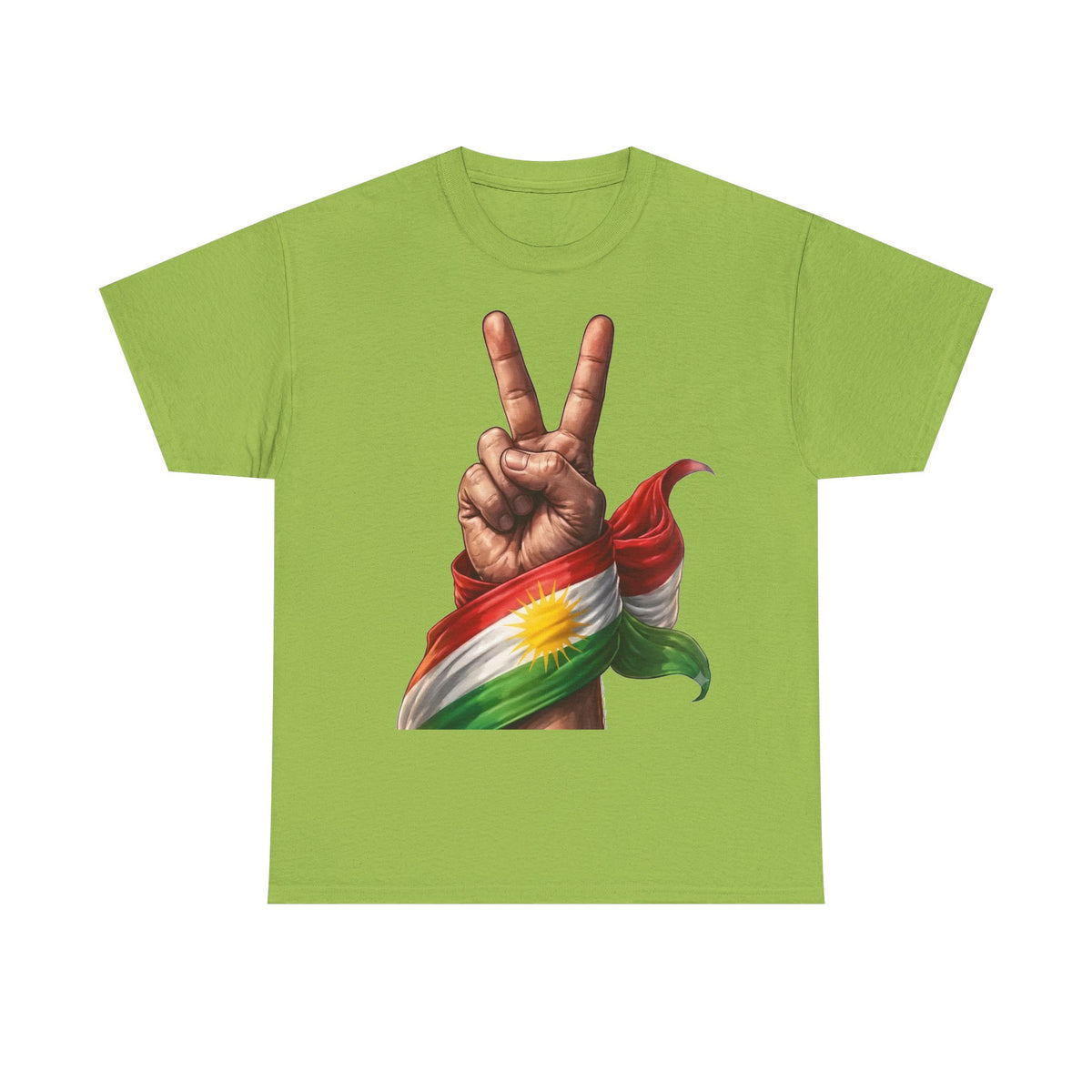 Kurdistán Paz Bandera Patria Orgullo - Camiseta unisex