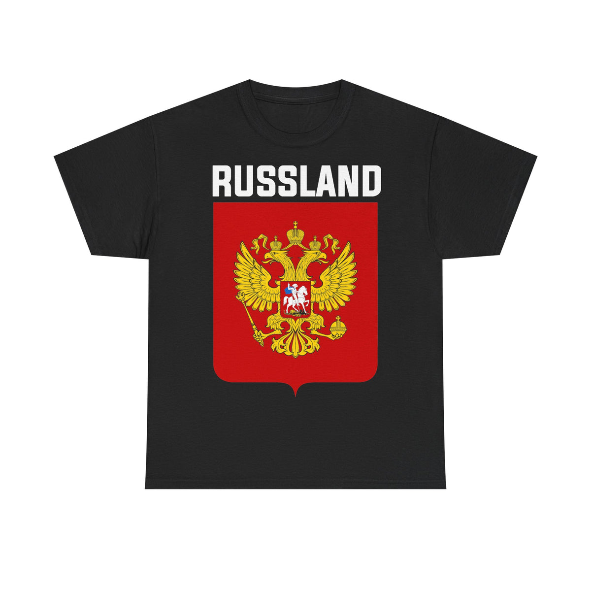 Rusia Rusia Moscú águila bandera escudo regalo deporte aficionado moda - Camiseta unisex