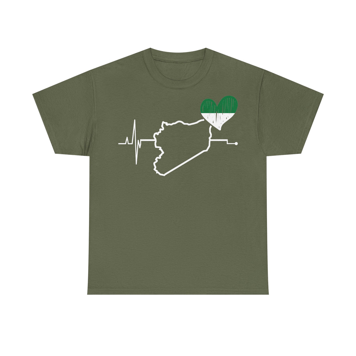 Syria Syrien Wappen Flagge Heimat Sport Fan Geschenkidee - Unisex T-Shirt
