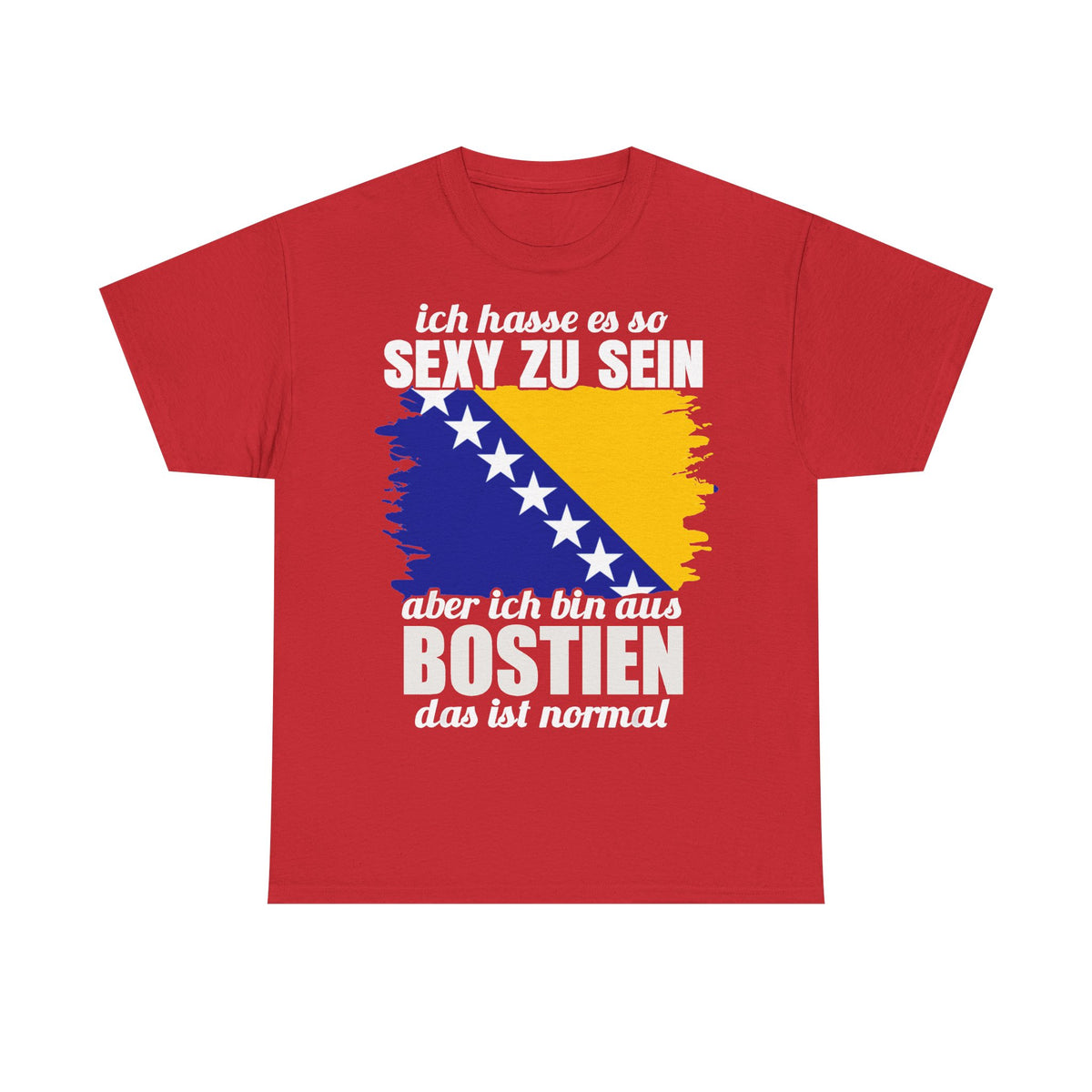 Bosnia Wappen Flagge Stolz Heimat Fußball fan Geschenkidee - Unisex T-Shirt