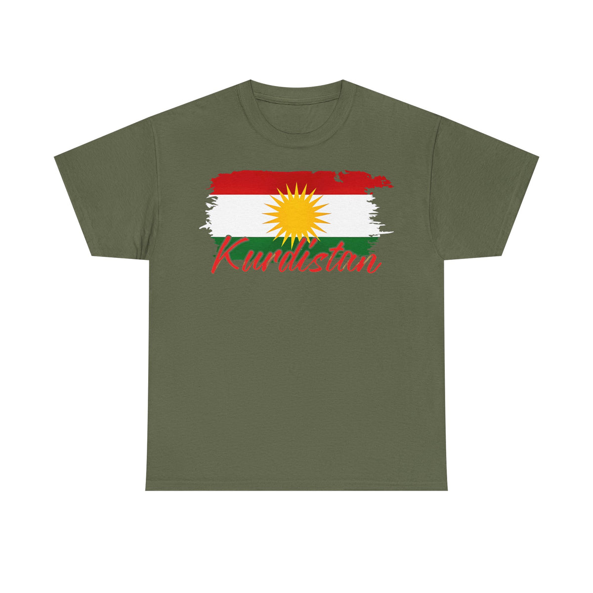 Kurdistán Azadi Escudo Bandera Patria Newroz Regalo - Camiseta unisex