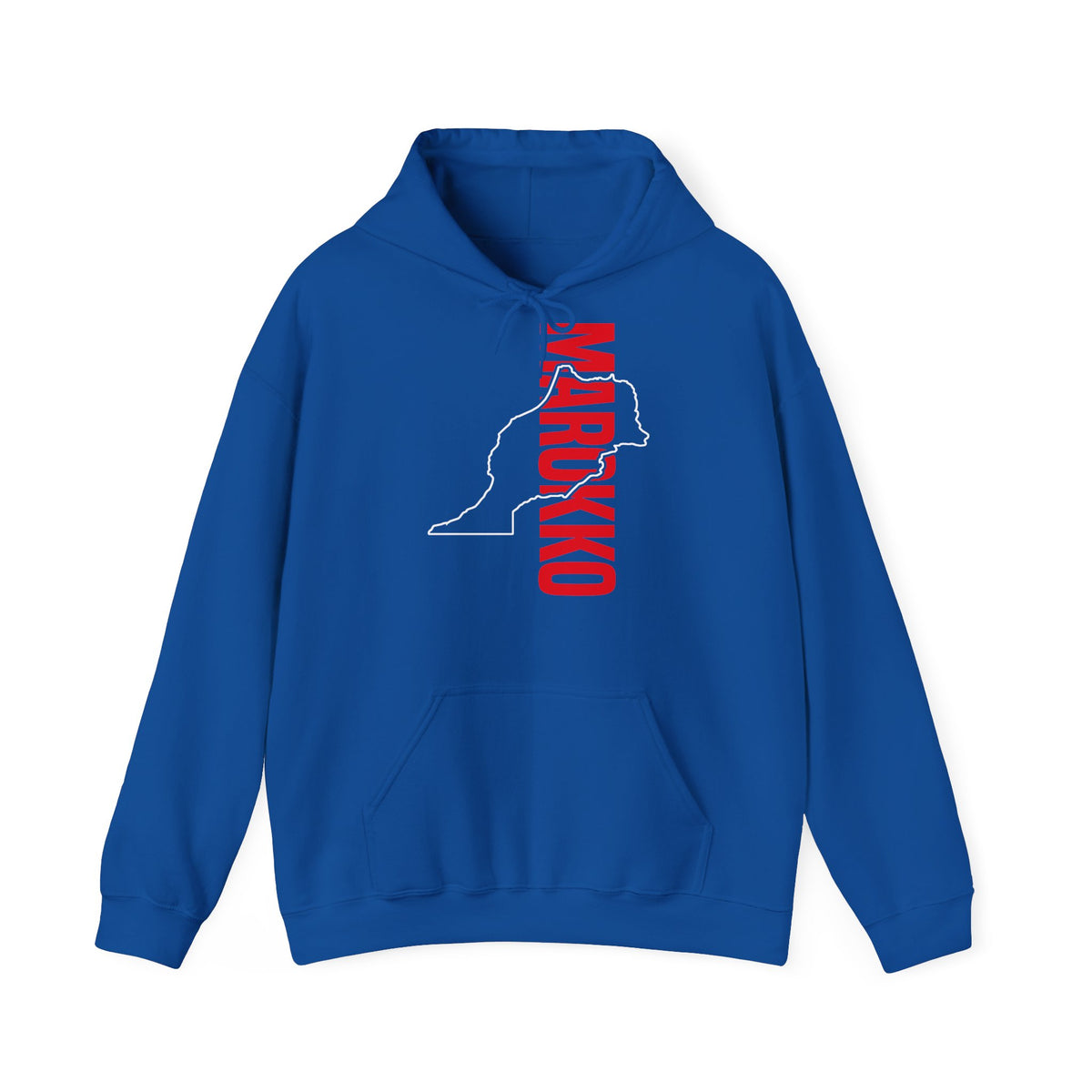Stemma del Marocco Bandiera del Marocco Orgoglio Tifoso di calcio Sport Idea regalo - Felpa con cappuccio unisex