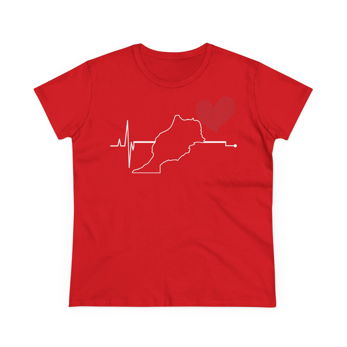Escudo de Marruecos, bandera de Marruecos, orgullo, aficionada al fútbol y al deporte, idea de regalo - Camiseta para mujer
