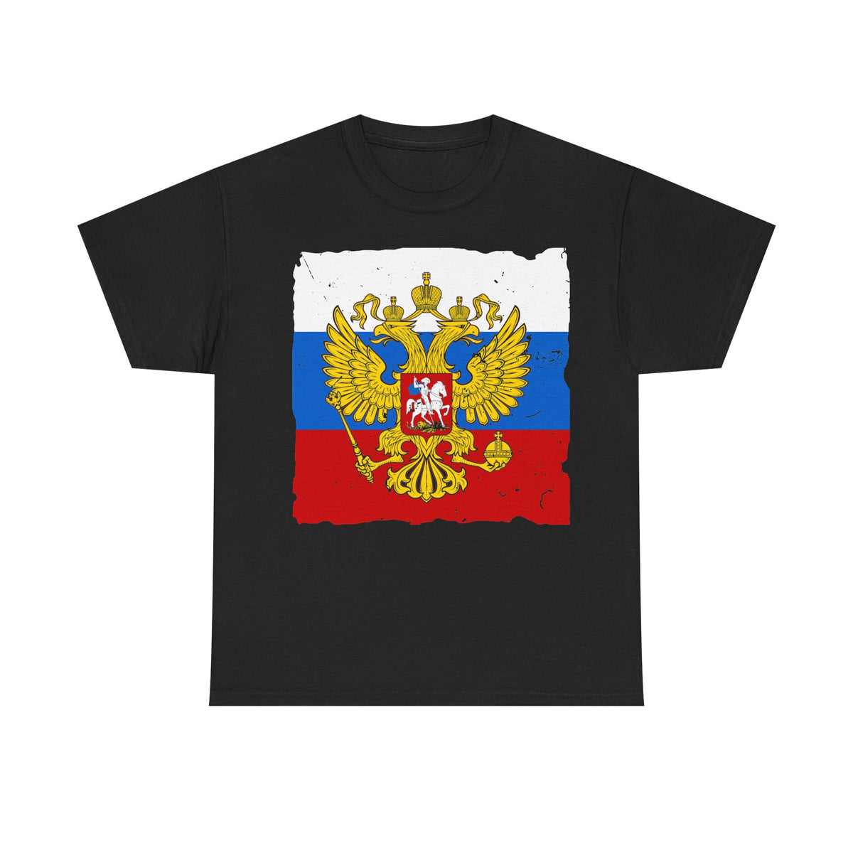 Rusia Rusia Moscú águila bandera escudo regalo deporte aficionado moda - Camiseta unisex