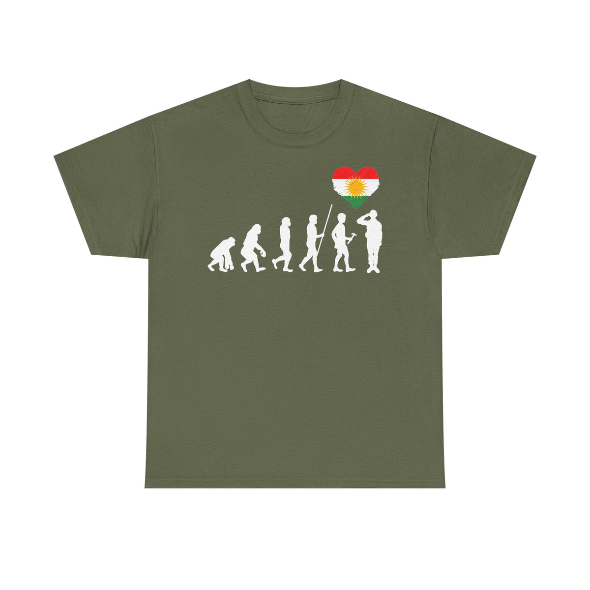 Kurdistán Azadi Escudo Bandera Patria Newroz Regalo - Camiseta unisex