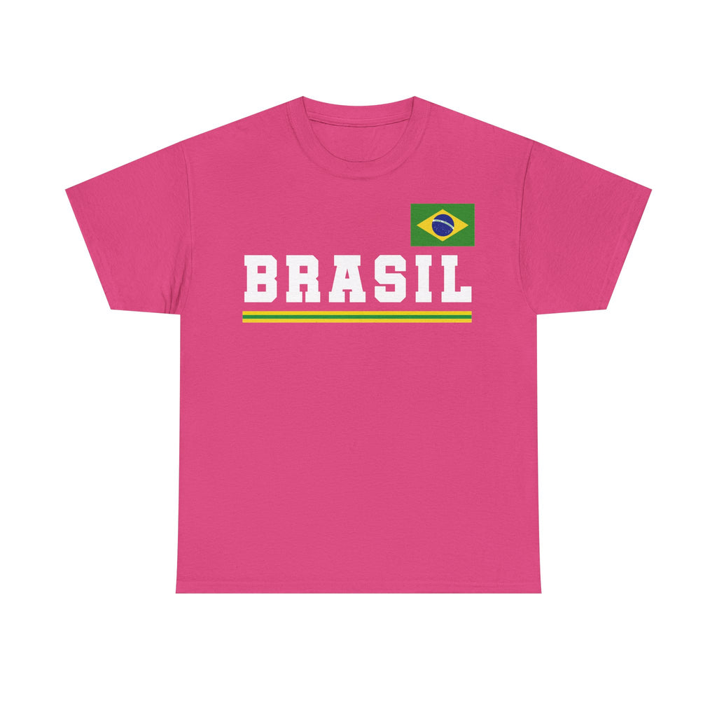 Brazil Brasilien Wappen Flagge Sport Fan Fußball Geschenkidee - Unisex T-Shirt