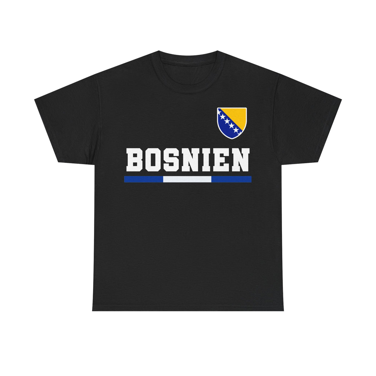 Bosnia Wappen Flagge Stolz Heimat Fußball fan Geschenkidee - Unisex T-Shirt