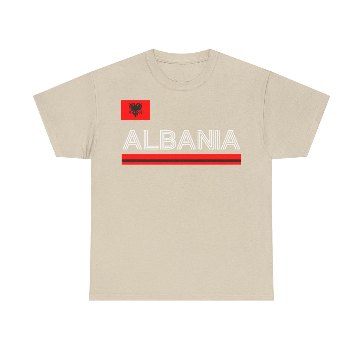 Camiseta unisex de Albania, escudo albanés, bandera, águila, fútbol, aficionado, deporte