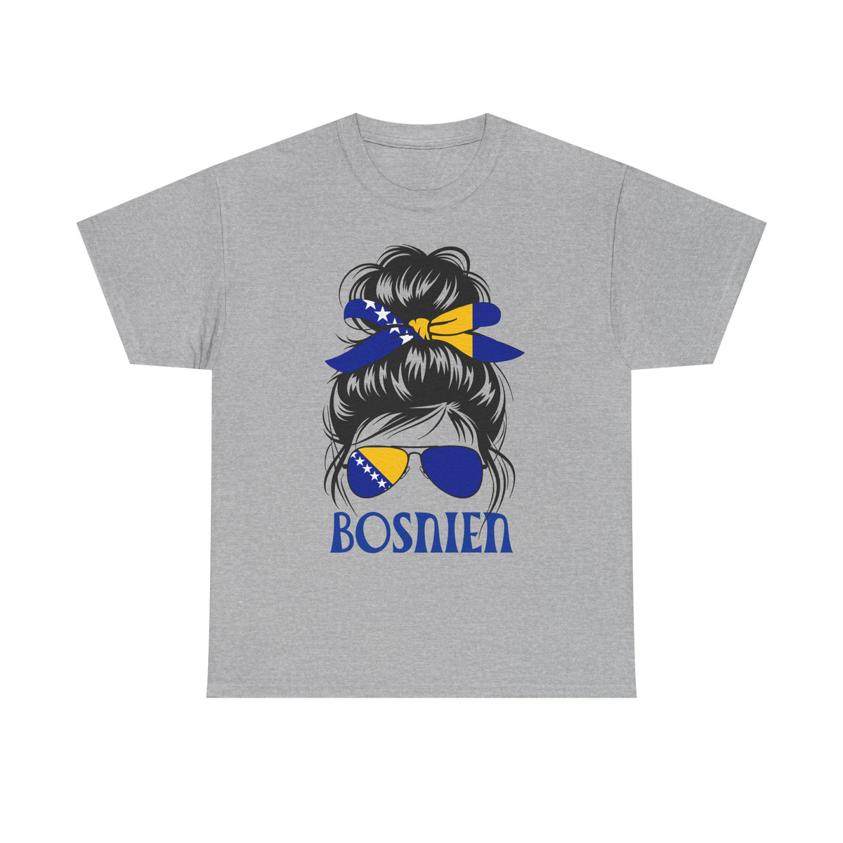 Bosnia Wappen Flagge Stolz Heimat Fußball fan Geschenkidee - Unisex T-Shirt
