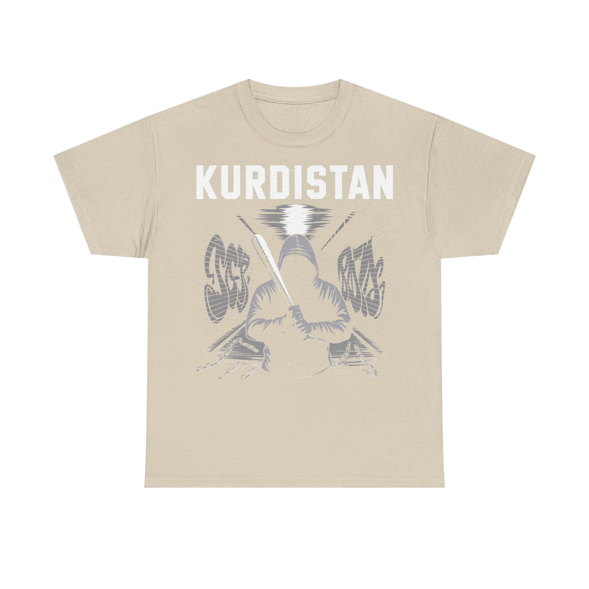 Camiseta unisex con escudo, bandera y regalo para los aficionados del Kurdistán: Azadi, patria
