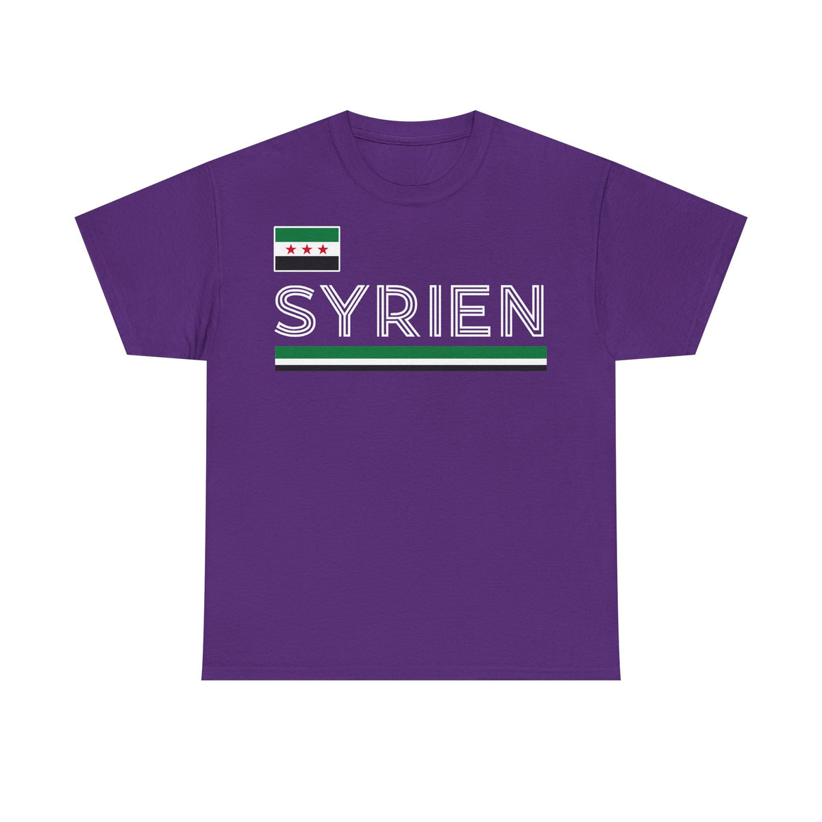 Syria Syrien Wappen Flagge Heimat Sport Fan Geschenkidee - Unisex T-Shirt