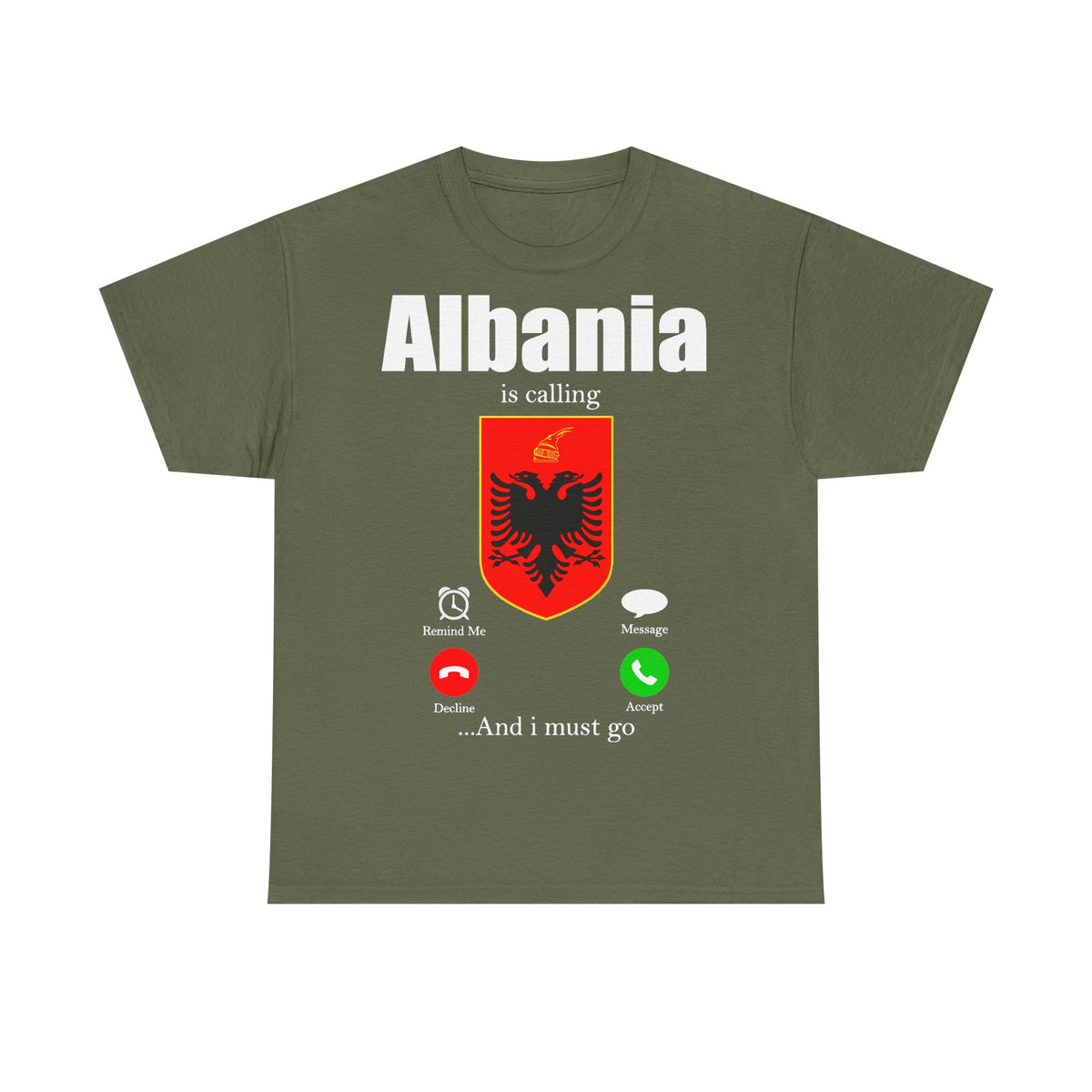 Camiseta unisex de Albania, escudo albanés, bandera, águila, fútbol, aficionado, deporte