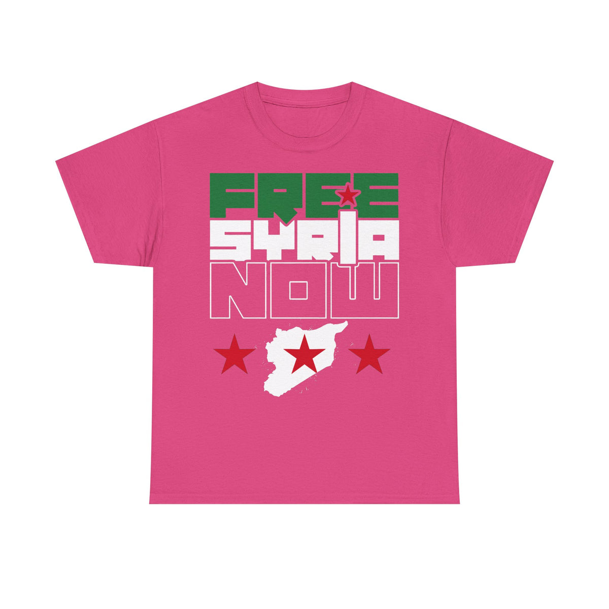 Syria Syrien Wappen Flagge Heimat Sport Fan Geschenkidee - Unisex T-Shirt