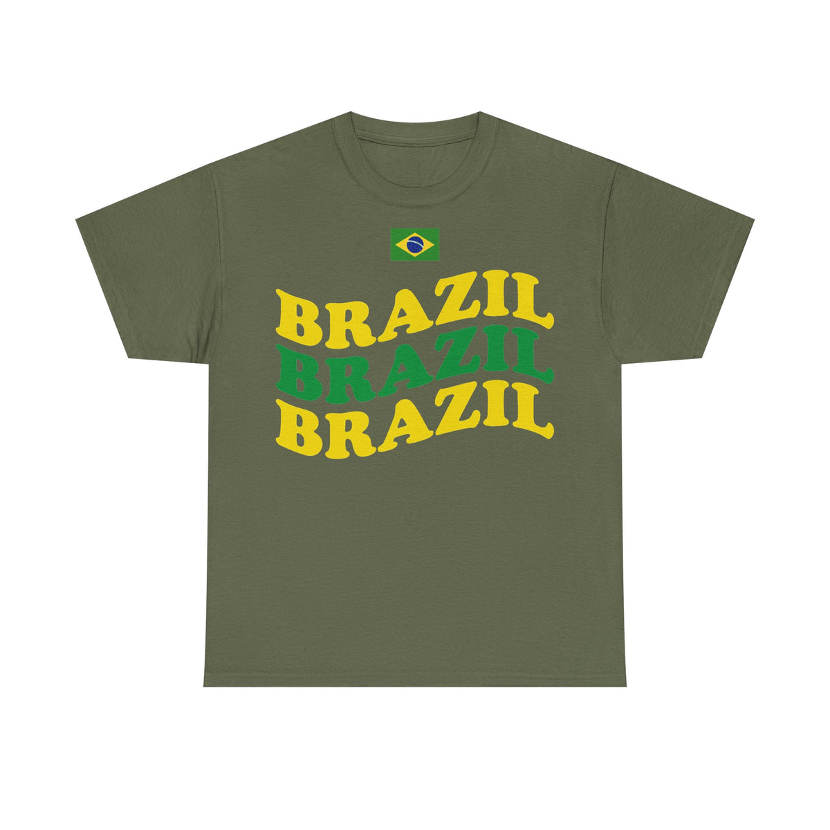 Brazil Brasilien Wappen Flagge Sport Fan Fußball Geschenkidee - Unisex T-Shirt