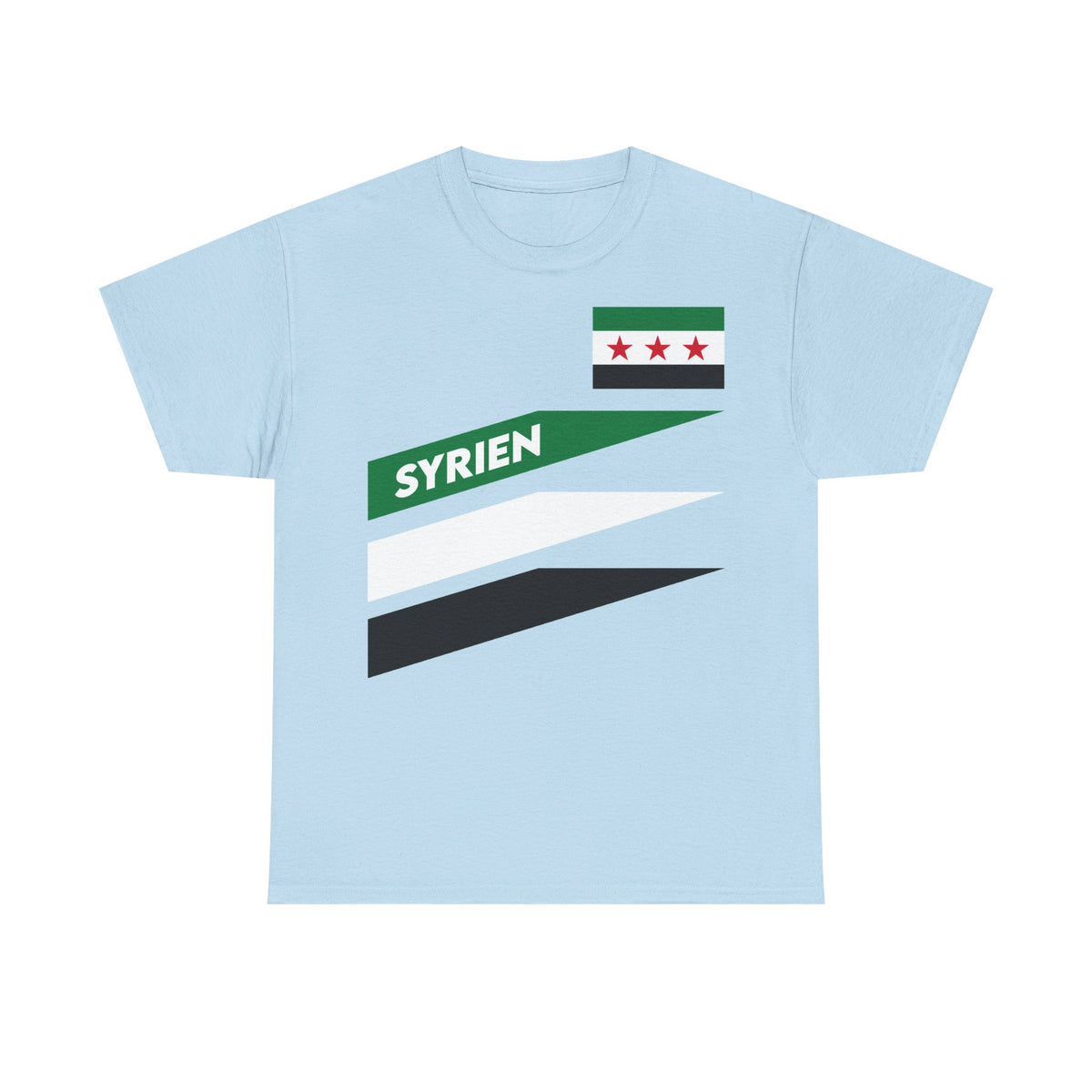 Syria Syrien Wappen Flagge Heimat Sport Fan Geschenkidee - Unisex T-Shirt