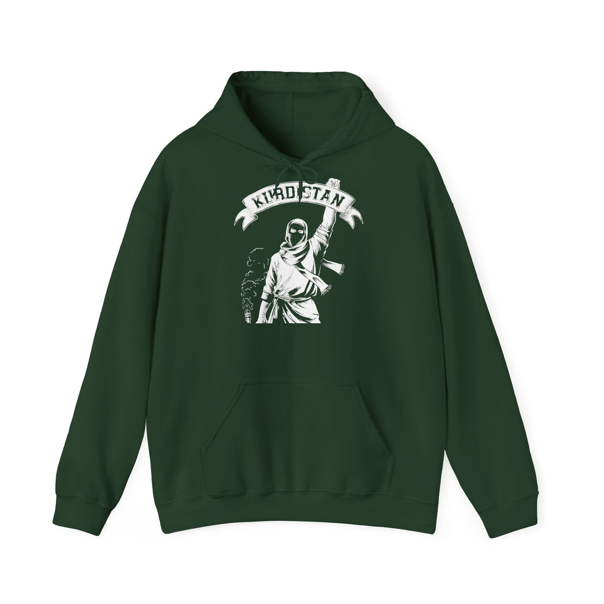 Kurdistan hooligan patria orgoglio stemma bandiera sport calcio tifoso regalo - Felpa con cappuccio unisex
