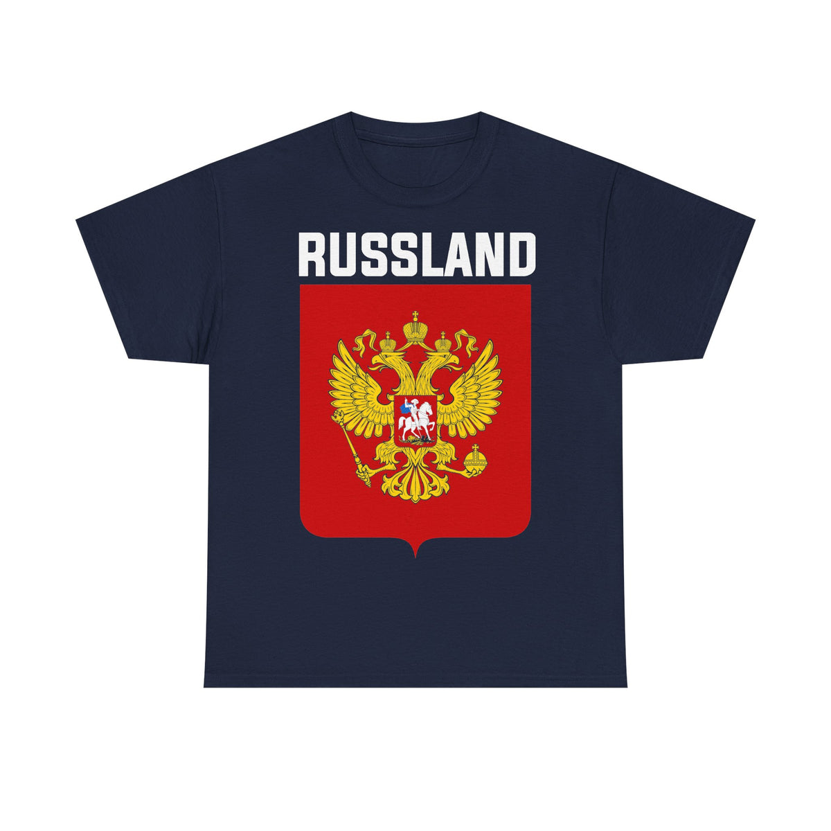 Rusia Rusia Moscú águila bandera escudo regalo deporte aficionado moda - Camiseta unisex