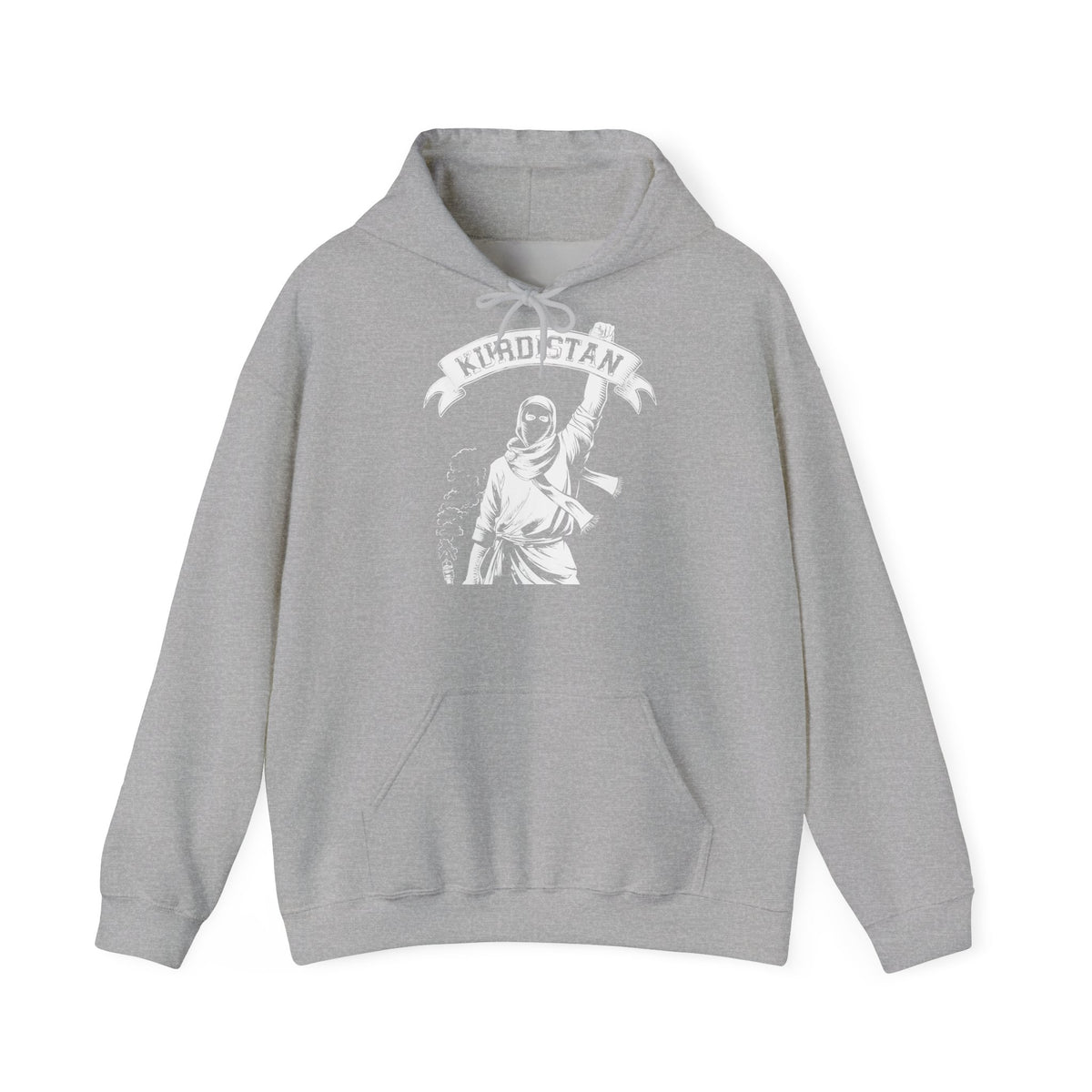 Kurdistan hooligan patria orgoglio stemma bandiera sport calcio tifoso regalo - Felpa con cappuccio unisex