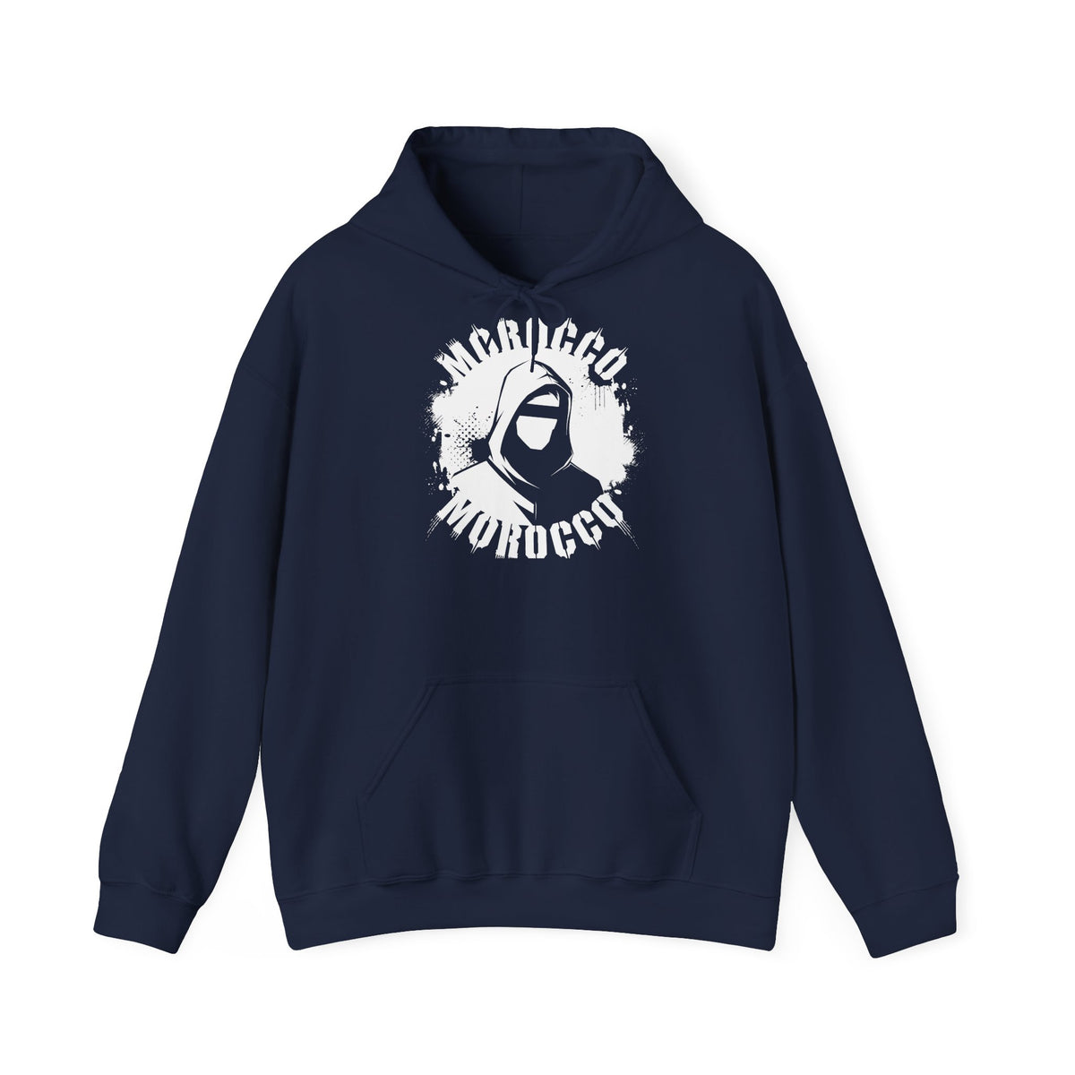 Stemma hooligan del Marocco, bandiera del Marocco, tifoso di calcio, sport, idea regalo - Felpa con cappuccio unisex