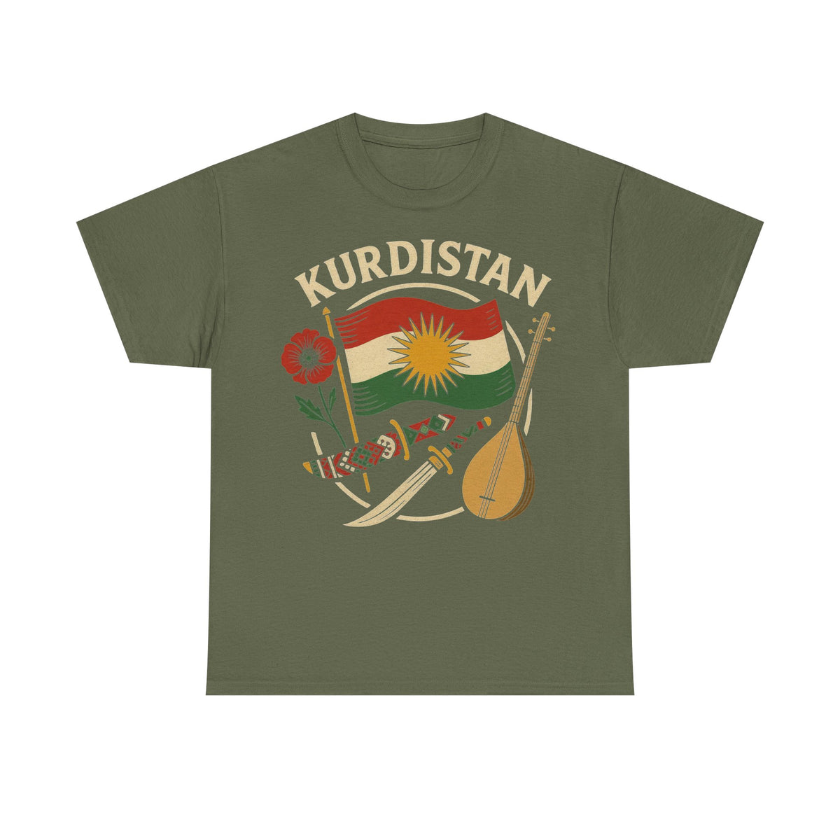 Kurdistan Heimat Flagge Azadi Newroz - Unisex T-shirt