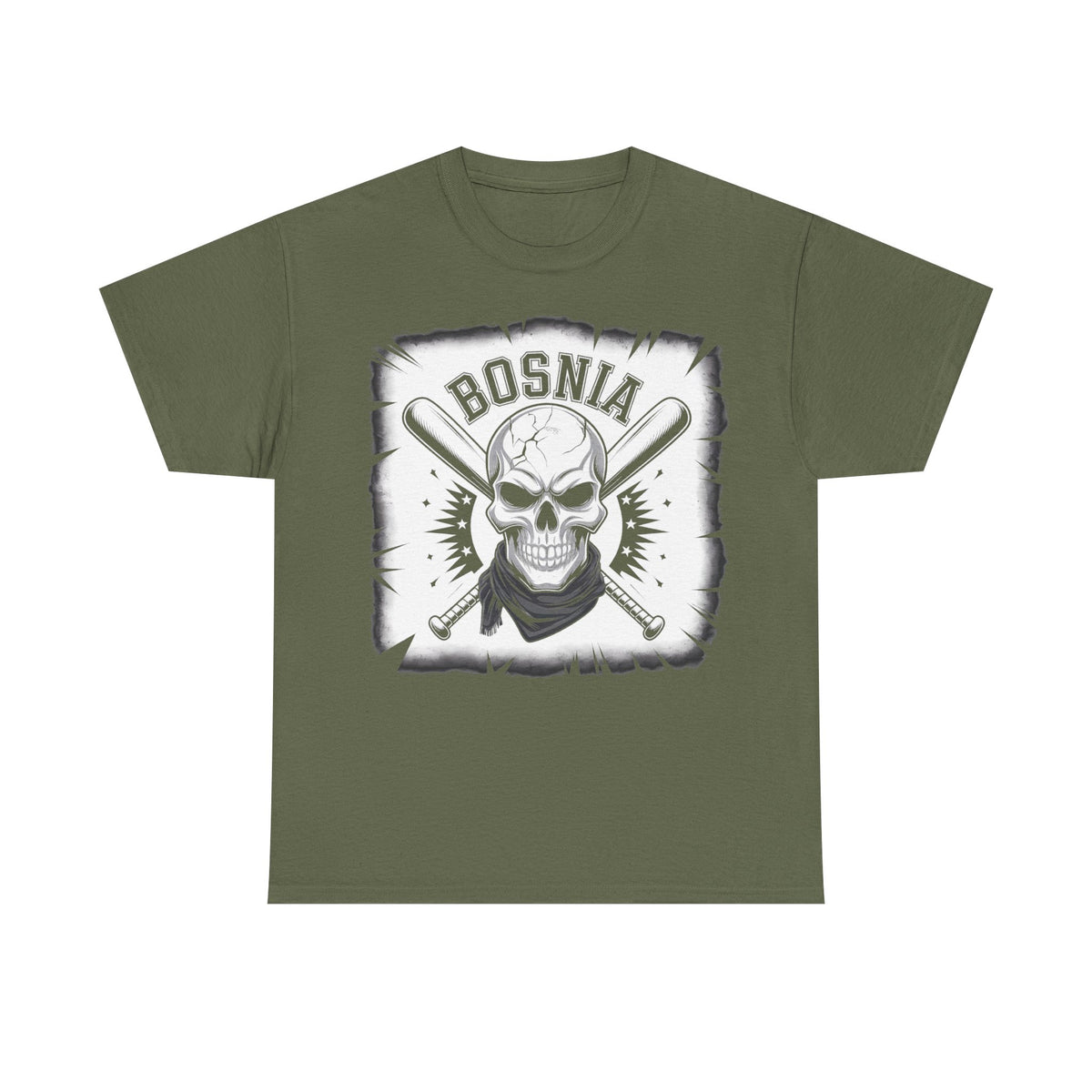 Bosnia escudo bandera orgullo patria aficionado al fútbol idea de regalo - Camiseta unisex