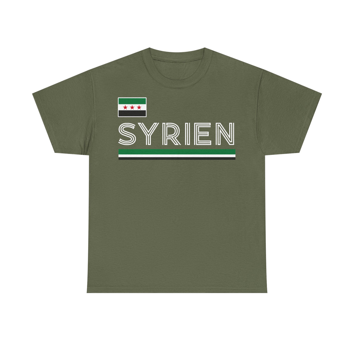 Syria Syrien Wappen Flagge Heimat Sport Fan Geschenkidee - Unisex T-Shirt