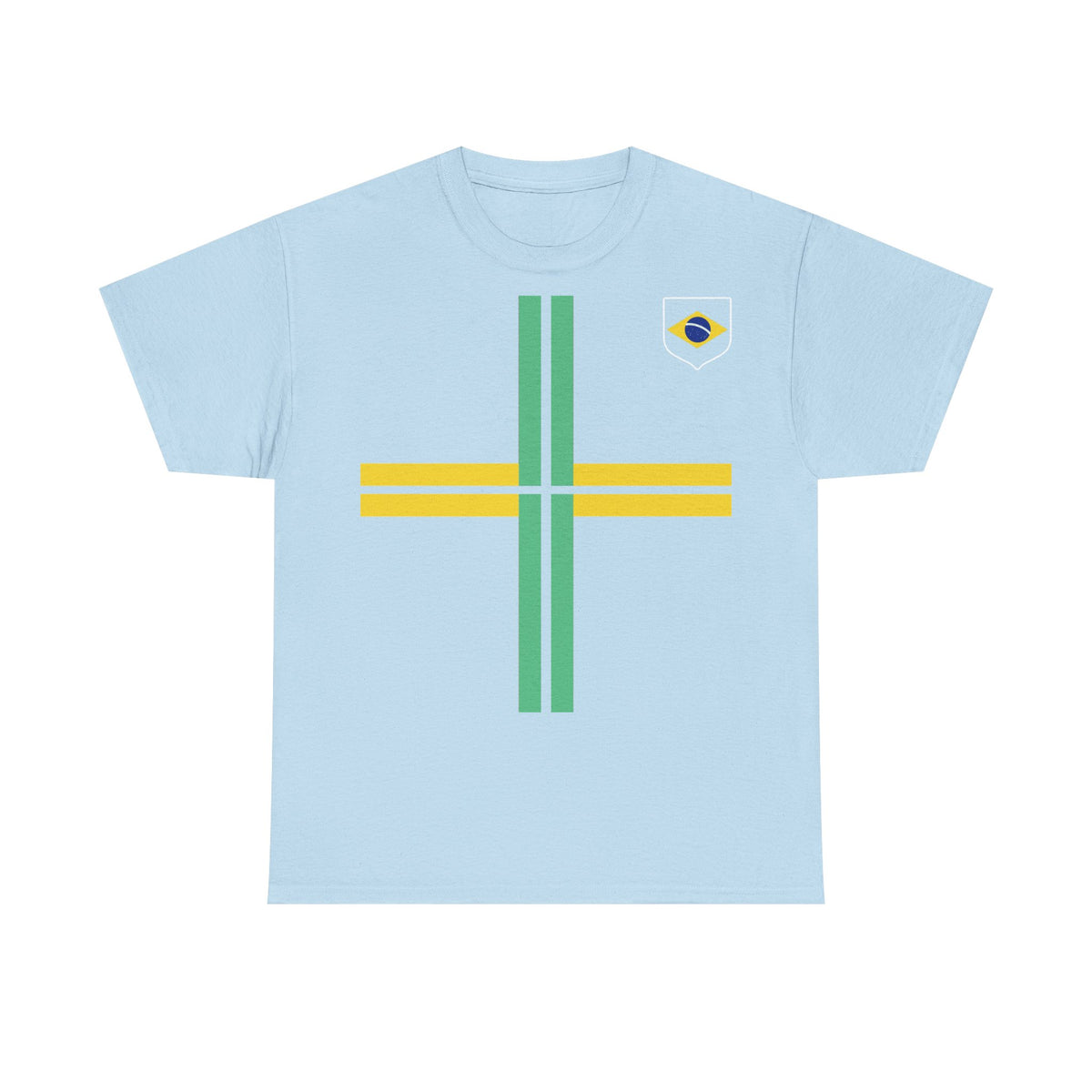 Brazil Brasilien Wappen Flagge Sport Fan Fußball Geschenkidee - Unisex T-Shirt