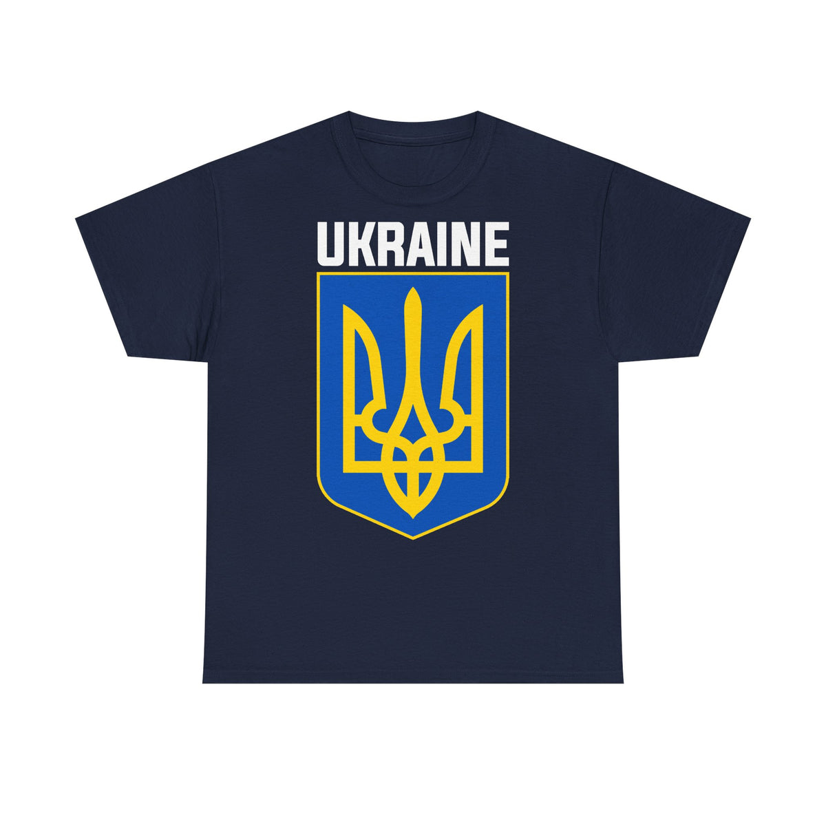 Bandiera e stemma dell'Ucraina Idea regalo Sport Tifoso Moda Vintage - T-shirt unisex