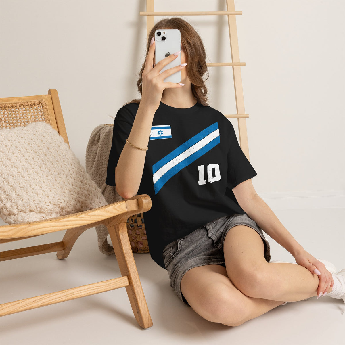 Israel Wappen Flagge Fan Geschenkidee Fashion - Unisex T-Shirt