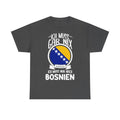 Bosnia Wappen Flagge Stolz Heimat Fußball fan Geschenkidee - Unisex T-Shirt