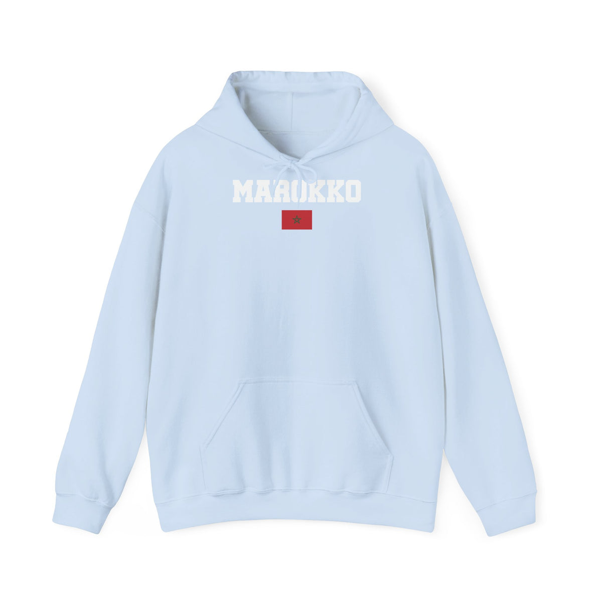 Stemma del Marocco Bandiera del Marocco Orgoglio Tifoso di calcio Sport Idea regalo - Felpa con cappuccio unisex