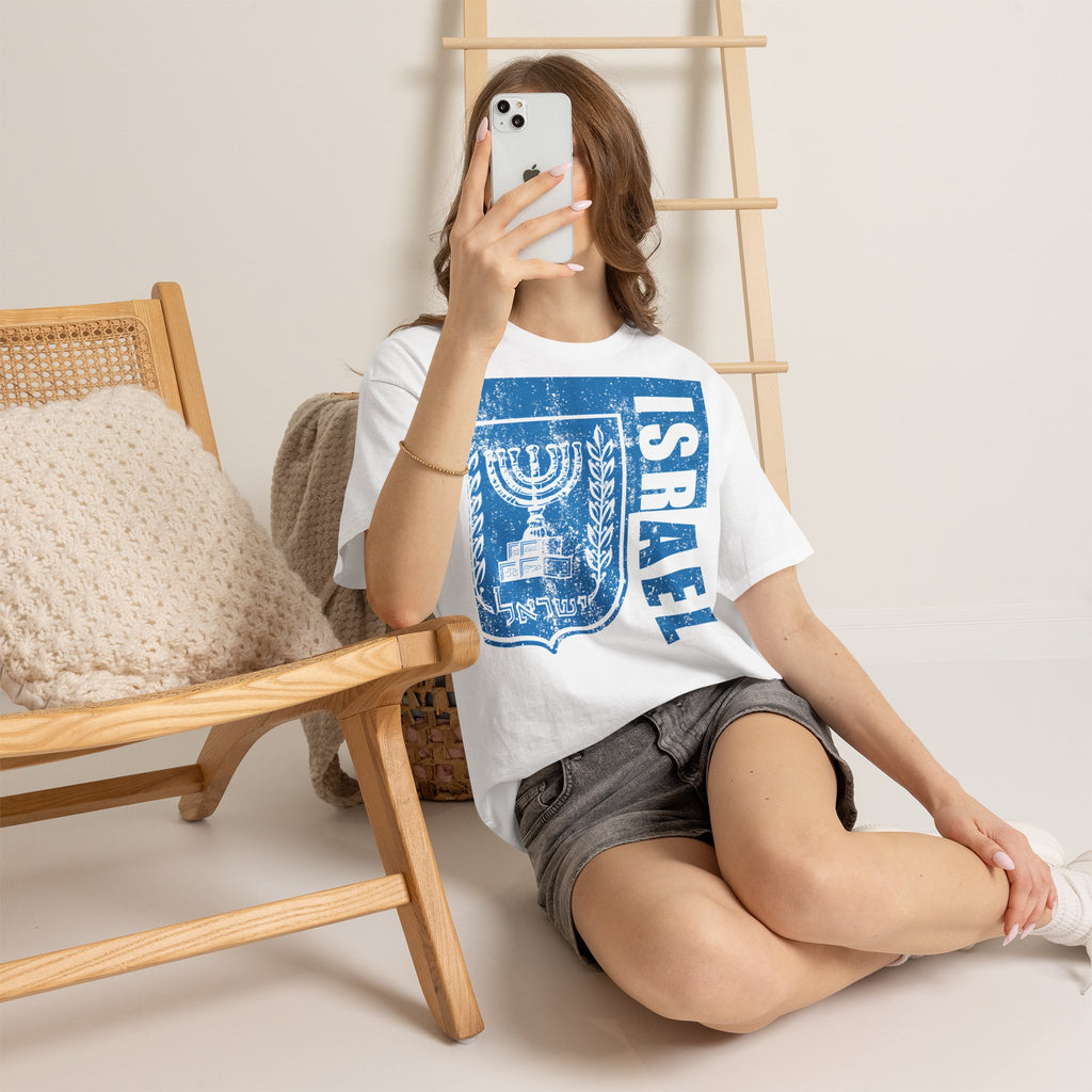 Israel Wappen Flagge Fan Geschenkidee Fashion - Unisex T-Shirt