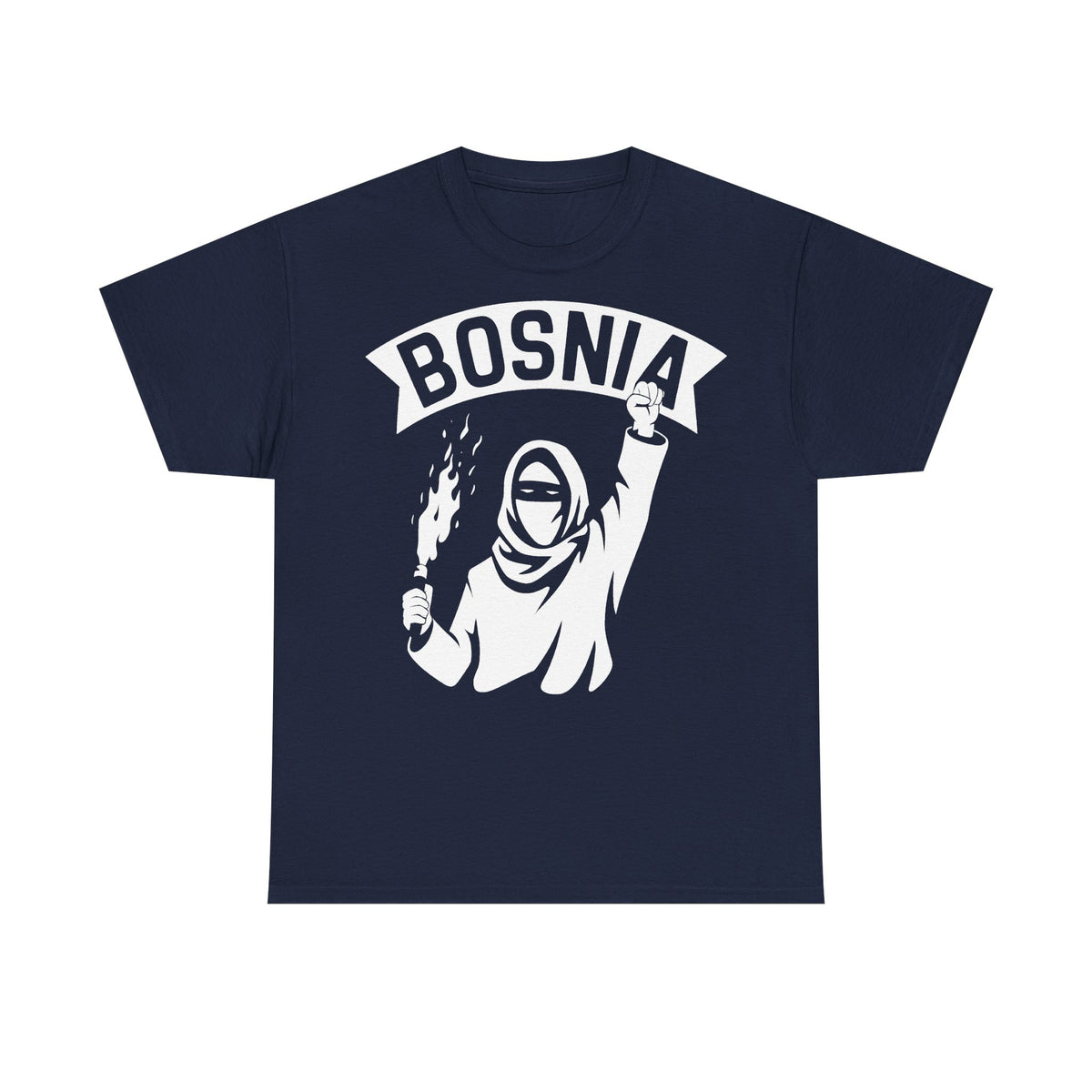 Bosnia escudo bandera orgullo patria aficionado al fútbol idea de regalo - Camiseta unisex