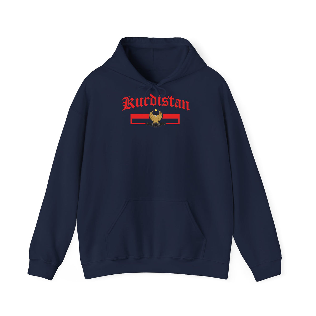 Kurdistan patria orgoglio stemma bandiera sport calcio regalo per tifosi - felpa con cappuccio unisex