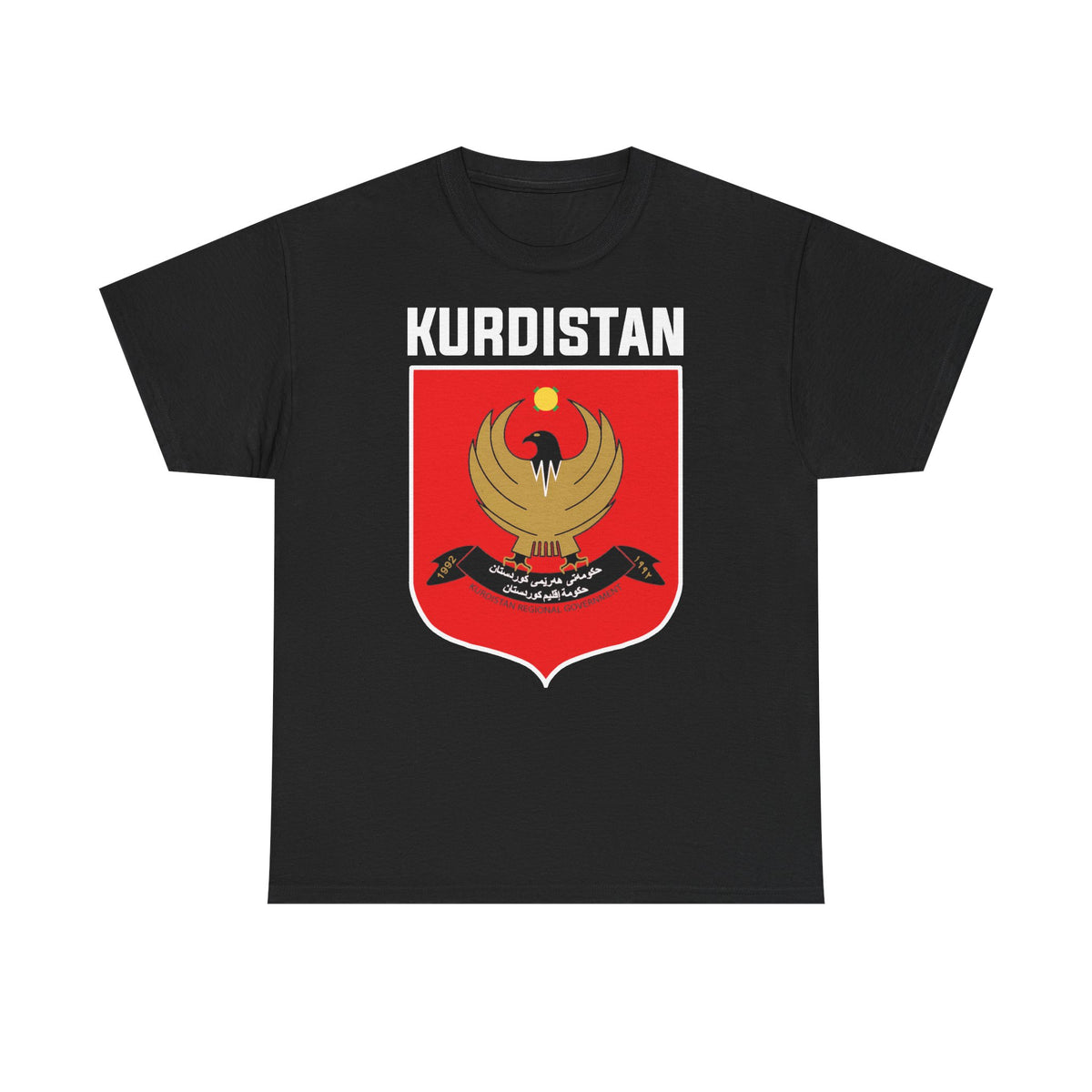 Kurdistán Azadi Escudo Bandera Patria Newroz Regalo - Camiseta unisex