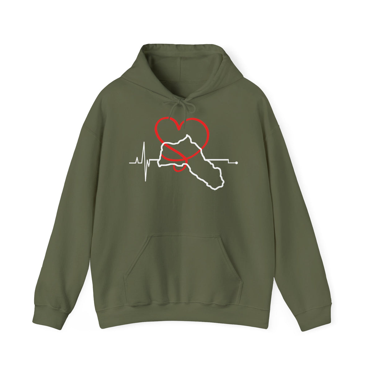Kurdistan patria orgoglio stemma bandiera sport calcio regalo per tifosi - felpa con cappuccio unisex