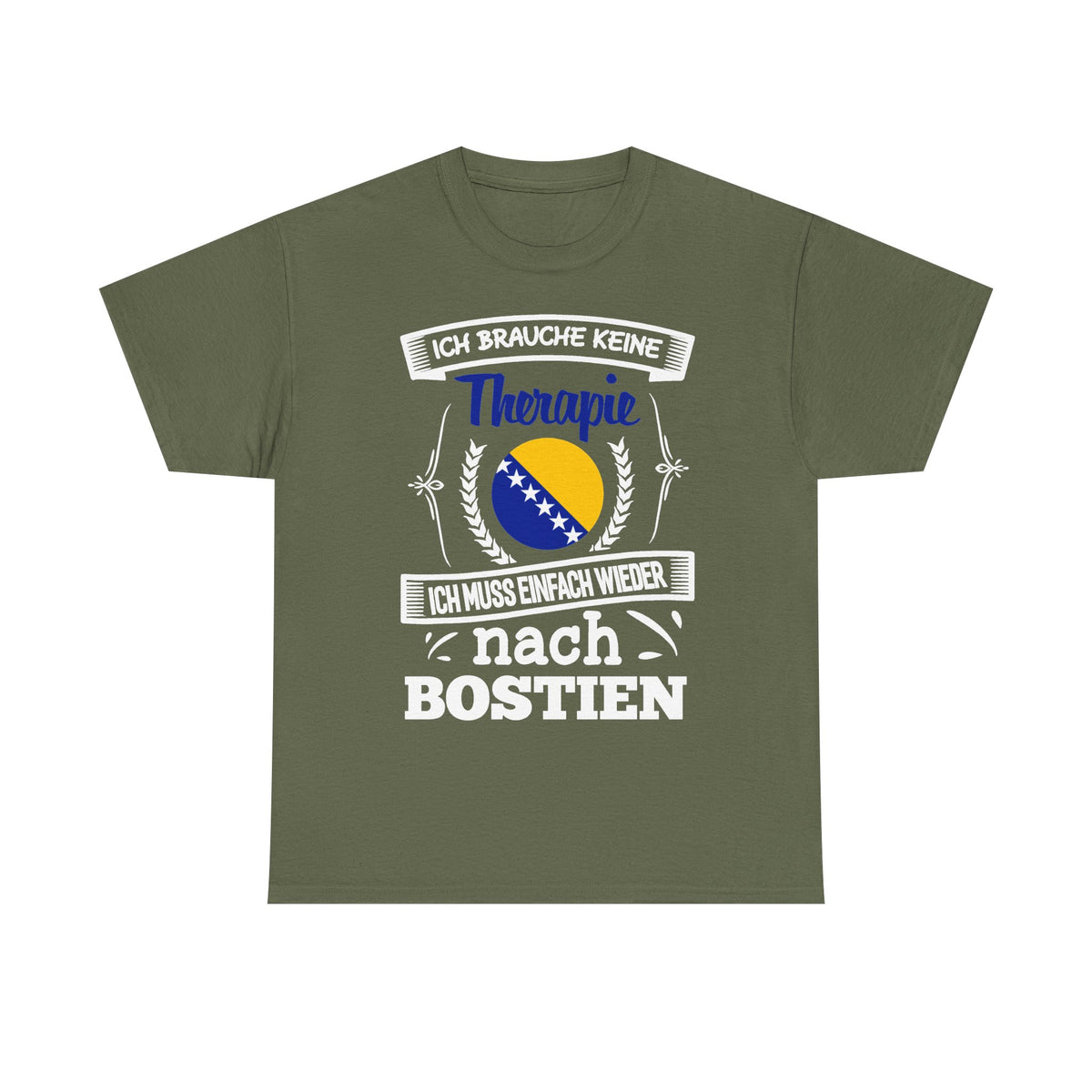 Bosnia Wappen Flagge Stolz Heimat Fußball fan Geschenkidee - Unisex T-Shirt