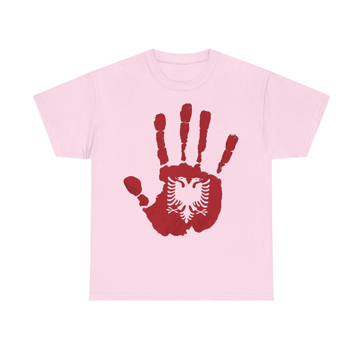 Albania huella de mano - ADN identidad bandera orgullo - Camiseta unisex