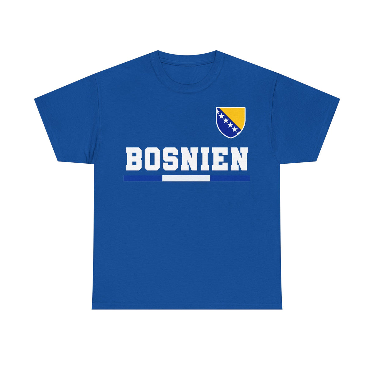 Bosnia Wappen Flagge Stolz Heimat Fußball fan Geschenkidee - Unisex T-Shirt